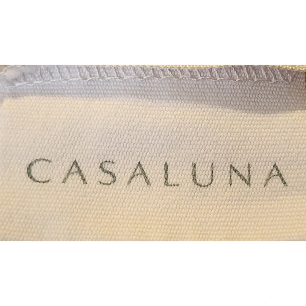 Casaluna Cream Quilted Linen Blend Pillow Sham Standard 20x26 Neutral Modern